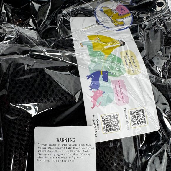 Pawaboo Size L 12-16 lb Front Backpack DOG Carrier in Black Mesh - Picture 8 of 12